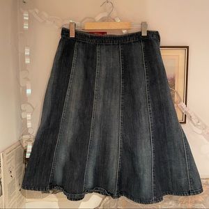 Two Tone Denim Skirt